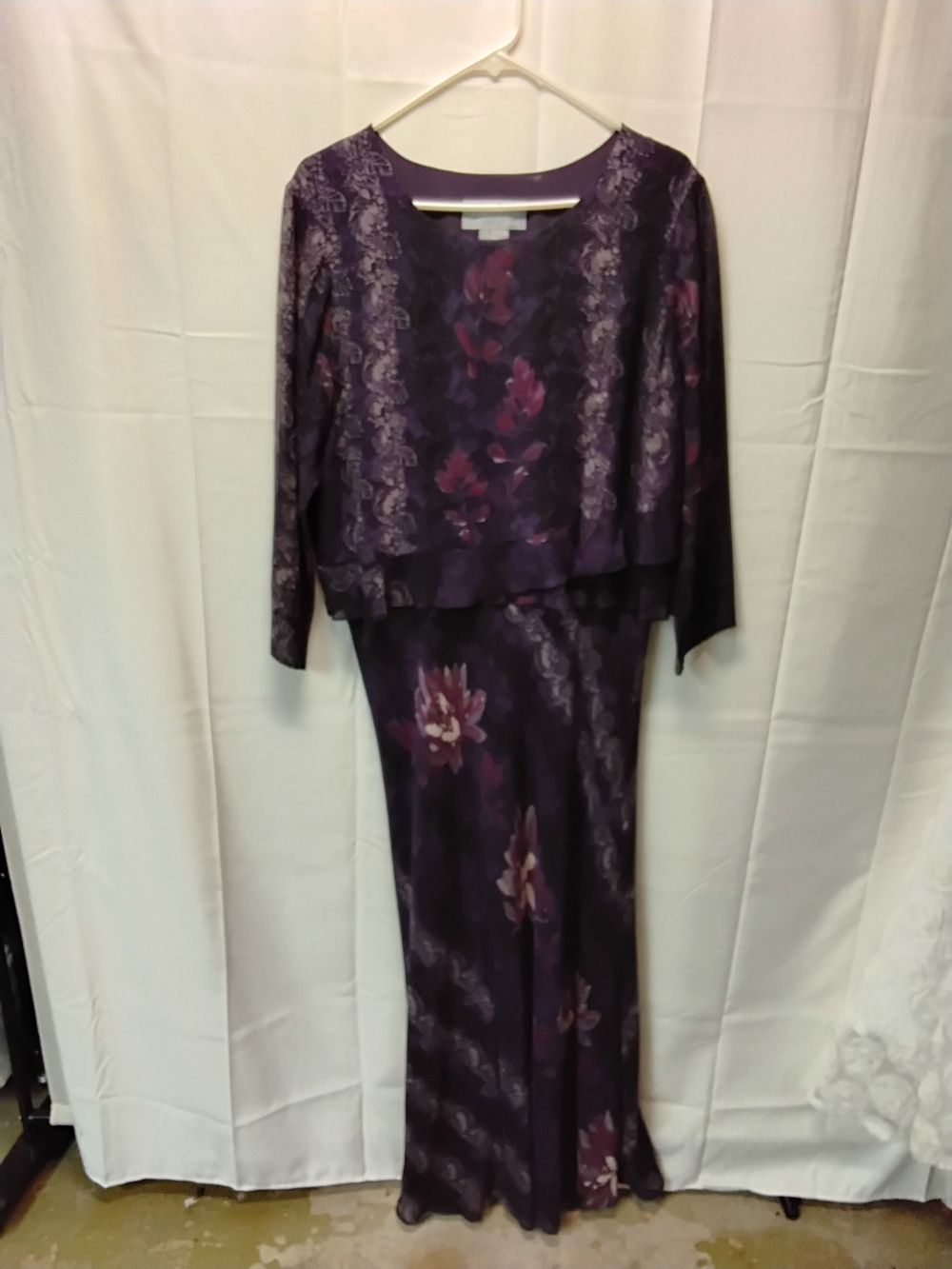 Carol Anderson Purple Silk Dress NWOT